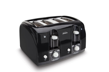 Sunbeam Wide Slot 4-Slice Toaster, Black (003911-100-000) Sunbeam
