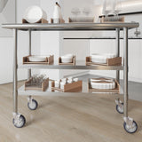 3 in. Casters for Stainless Steel Work Table. Set of 6 AmGood