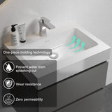 BLUHOUZZ Alice 24 Inch Bathroom Vanity with Sink with Overflow, Large Storage Wall Mounted Floating Bathroom Vanity for Modern Bathroom, One-Piece Sink Basin Minimalist Bathroom Sink Cabinet BLUHOUZZ