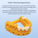 Antinsky Temporary Dental Model Resin for DLP LCD 3D Printer Resin 405nm High Precision High Hardness Fast Cure Time Teeth Textured Appearance Teeth Color A1 500g Antinsky