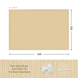 ABOSUN Outdoor Sun Shade Cloth, 10' x 16', Pergola, Deck, and Backyard Patio Sunshade with UV Protection, Heat Resistant HDPE Material, Reinforced Grommets (10x16 FT, Wheat) ABOSUN