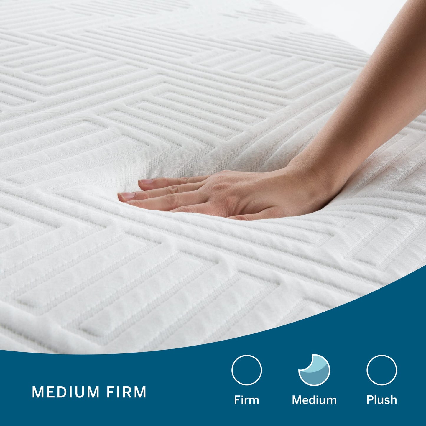 LUCID 10 Inch Latex Hybrid Mattress - Responsive Latex Foam and Encased Springs - Medium Firm Feel - Motion Isolation - Edge Support - Gel Infused - Pressure Relief - Bed in a Box - Twin XL Size