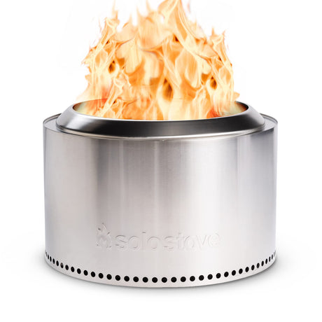 Solo Stove Yukon 2.0, 27 Inch Smokeless Fire Pit with Removable Ash Pan - Wood Burning Portable Stainless Steel Outdoor Fireplace, Stainless Steel, Ideal for 6 or More People, 38 lbs Solo Stove