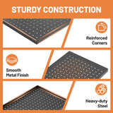 Ultrawall 4 Pack Metal Peg Board Panels with Hooks, Pegboard Wall Tool Organizer for Garage, 84pcs Peg Board with Accessories, 24"X12" Ultrawall