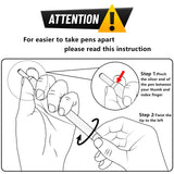 Cupoita Sublimation Pens Blank No Clip With Shrink Wrap,Heat Transfer Sublimation Ballpoint Pen, Aluminum Customized Pen, Personalized Pen For Christmas Diy Office School Stationery Supplies (10 Pack) Cupoita