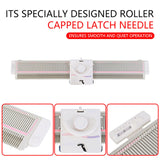 LK150 Knitting Machine Silver Reed Knitting Machine LK150 6.5mm Mid Gauge 150 Stitches Plastic Domestic Automatic Knitting Machine Includes Yarn Needles Accessories for Adults/Kids Akozon