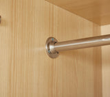 Sophshelter Rattan Armoire Wardrobe Closet: Closet Cabinet with 4 Doors 4 Drawers 2 Hanging Rods Shelves for Bedroom Closet Organizers and Storage with 2 Mirror 62.99''W x 18.9''D x 70.86''H Sophshelter