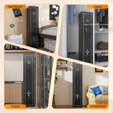 KAER 2 Gun Safe for Rifle and Pistols Electronic Gun Security Cabinet Quick Access Rifle Security Safes Gun Cabinet for Shotguns with Built-in Removable Storage Shelf KAER