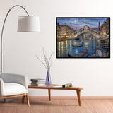 CHWGLFGG 5D Diamond Art Kits for Adults Beginners, Landscape Venice Canal Grande Diamond Painting Kits, DIY Full Round Drill Paint by Diamonds Dot Gem Art for Adults, Home Wall Decor 12x16 Inch CHWGLFGG