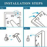Hongkee 8x10 Picture Frame Set of 2, Made of Real Glass and Distressed White Wooden Frame - Display Picture 5x7 with Mat or 8x10 Without Mat, 8 by 10 Photo for Wall or Tabletop Hongkee