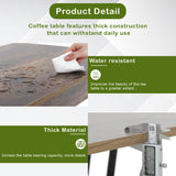 Ruesleag Coffee Table,Lift Top Coffee Table w/Hidden Compartment and Storage Shelf,Retro Wooden Lift Tabletop Dining Table Multifunctional Wooden Working Table for Home Office,39.4in L,Brown Ruesleag