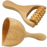 ViiTar 2-in-1Wood Therapy Cup, Wooden Roller for Cellulite, Wood Therapy Massage Tools for Body Sculpting, Maderoterapia Kit ViiTar