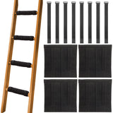 SANJHFF 4 Pcs Bunk Bed Ladder Pads,with 8 Adjustable Hook & Loop Straps,Bunk Bed Ladder Cover,Ladder Step Pads Loft Bed, Suitable for Safe and Comfortable Climbing,10x10 Inch (Ladder Not Included) SANJHFF
