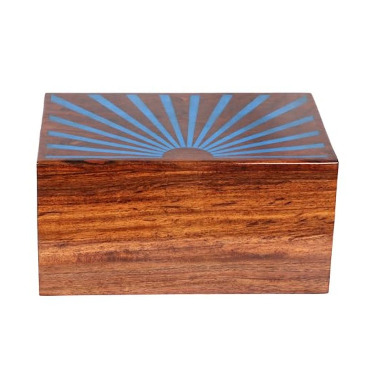 Sunrise Wood Store Wooden Urn for Human Ashes - Rosewood Engraved Funeral Urns for Adult Male Female Pets - Burial Urn for Adults - Adult/Male/Female KHIZAR HANDICRAFT