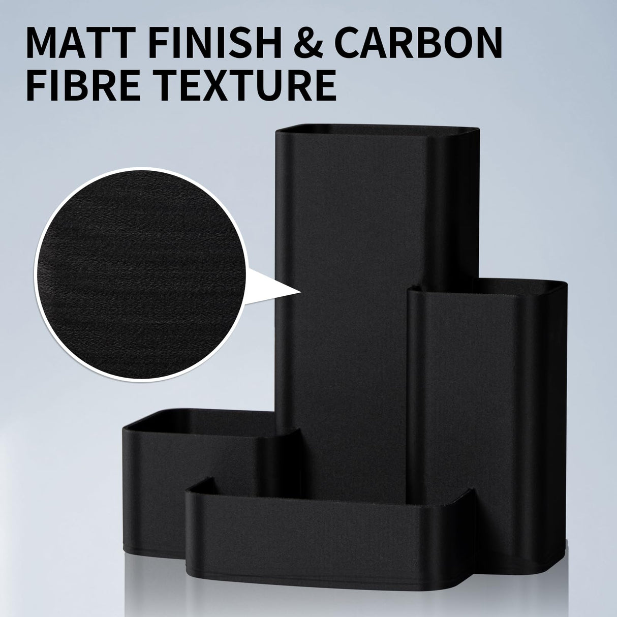 Carbon Fiber Polypropylene Filament 1.75mm, TINMORRY PP-CF 3D Printing Filament, Compatible with Bambu FDM 3D Printer, Net Weight 700g 1 Spool, Matte Black TINMORRY