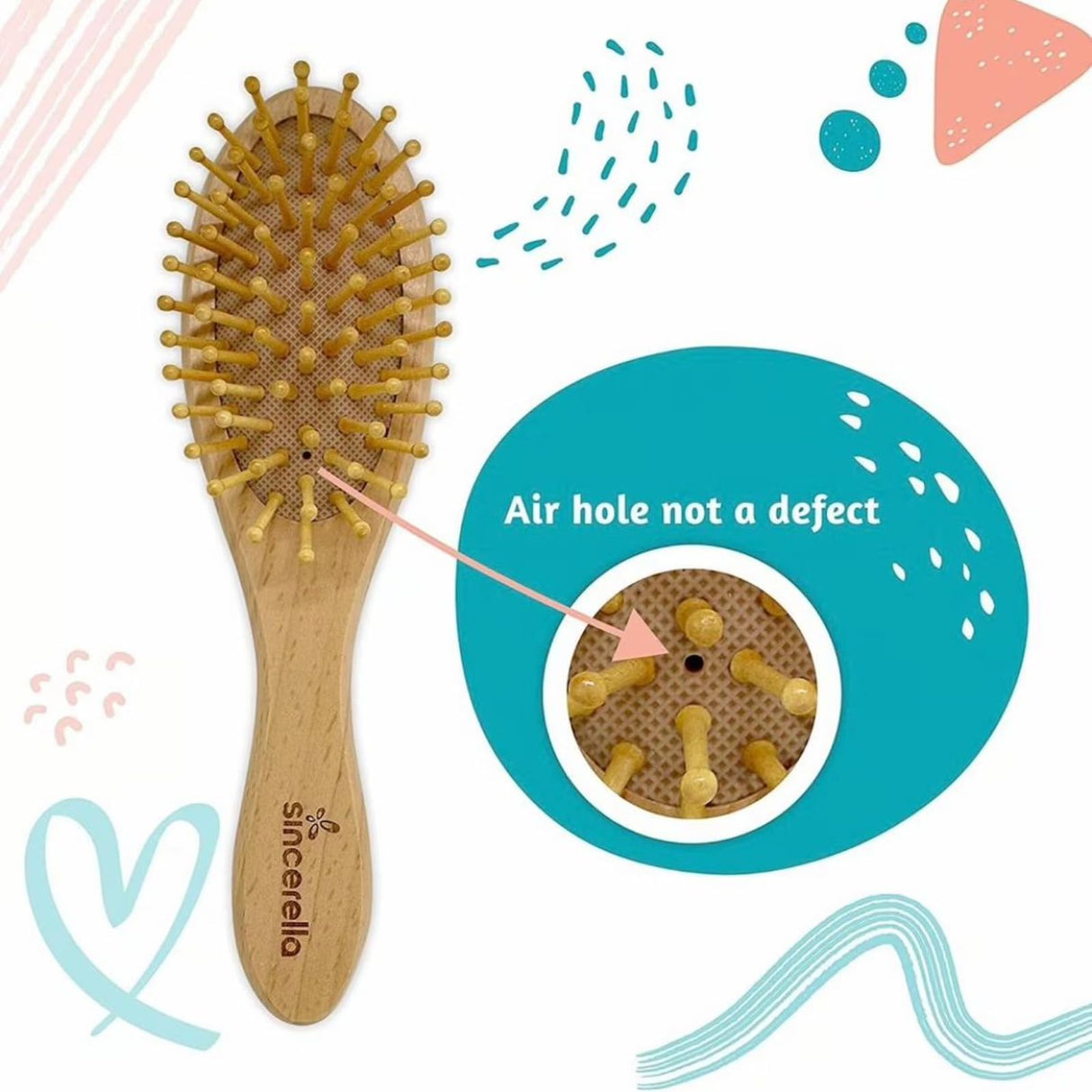 3Pcs Personalised Baby Hairbrush & Comb Set Custom Engraved Baby Brush and Comb Set for Girls Personalized Wooden Baby Hairbrush Baby Shower Keepsake Gift Baby Girl Gift Idea ZYMECH