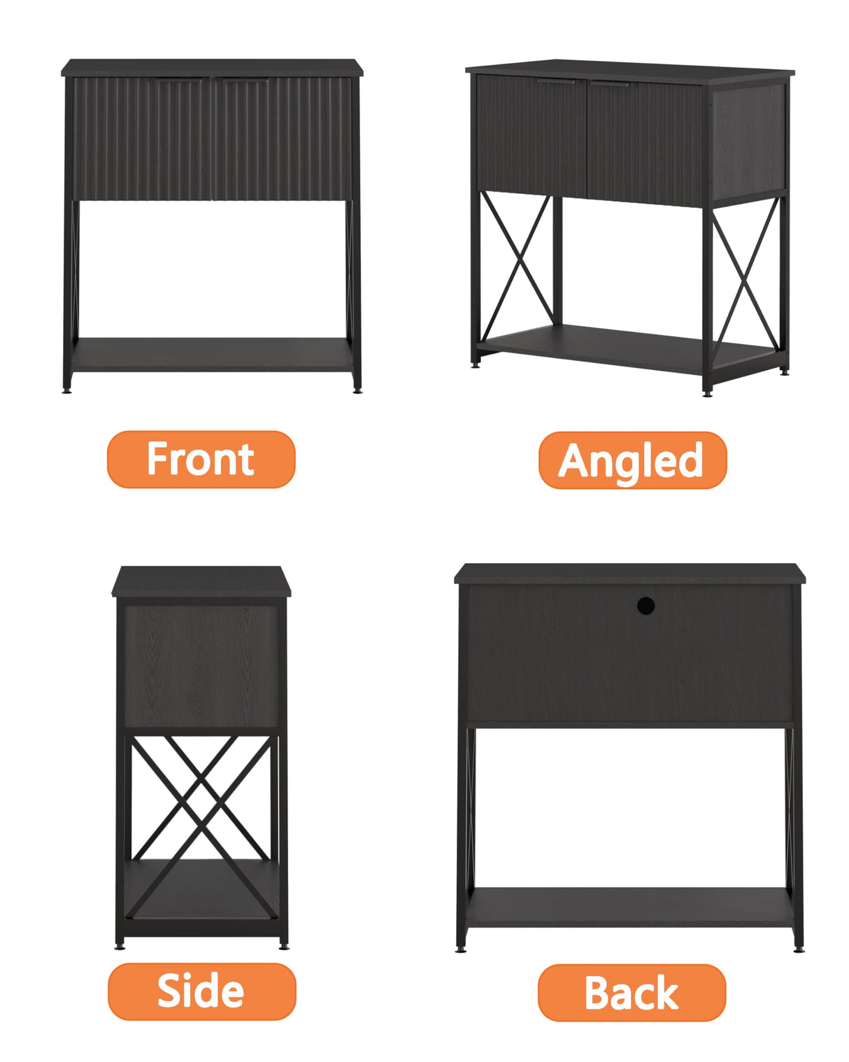 Piskyet 5-10 Gallon Fish Tank stand, Metal Frame Aquarium stand, Cabinet for Fish Tank Accessories Storage，Suitable for Turtle Reptile Tank Stand Terrarium Stand，220Lbs, Black Piskyet