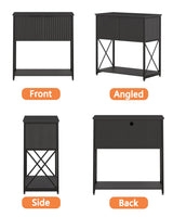 Piskyet 5-10 Gallon Fish Tank stand, Metal Frame Aquarium stand, Cabinet for Fish Tank Accessories Storage，Suitable for Turtle Reptile Tank Stand Terrarium Stand，220Lbs, Black Piskyet