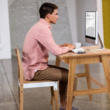 Nnewvante Writing Computer Desk 31.5" Bamboo Home Office Table with Large Drawer, Modern Furniture Simple Study Makeup Workstation Nnewvante