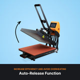 Ricoma Auto Open Heat Press, 16x20 Heat Press Machine for T-Shirts, Sublimation, and More Ricoma