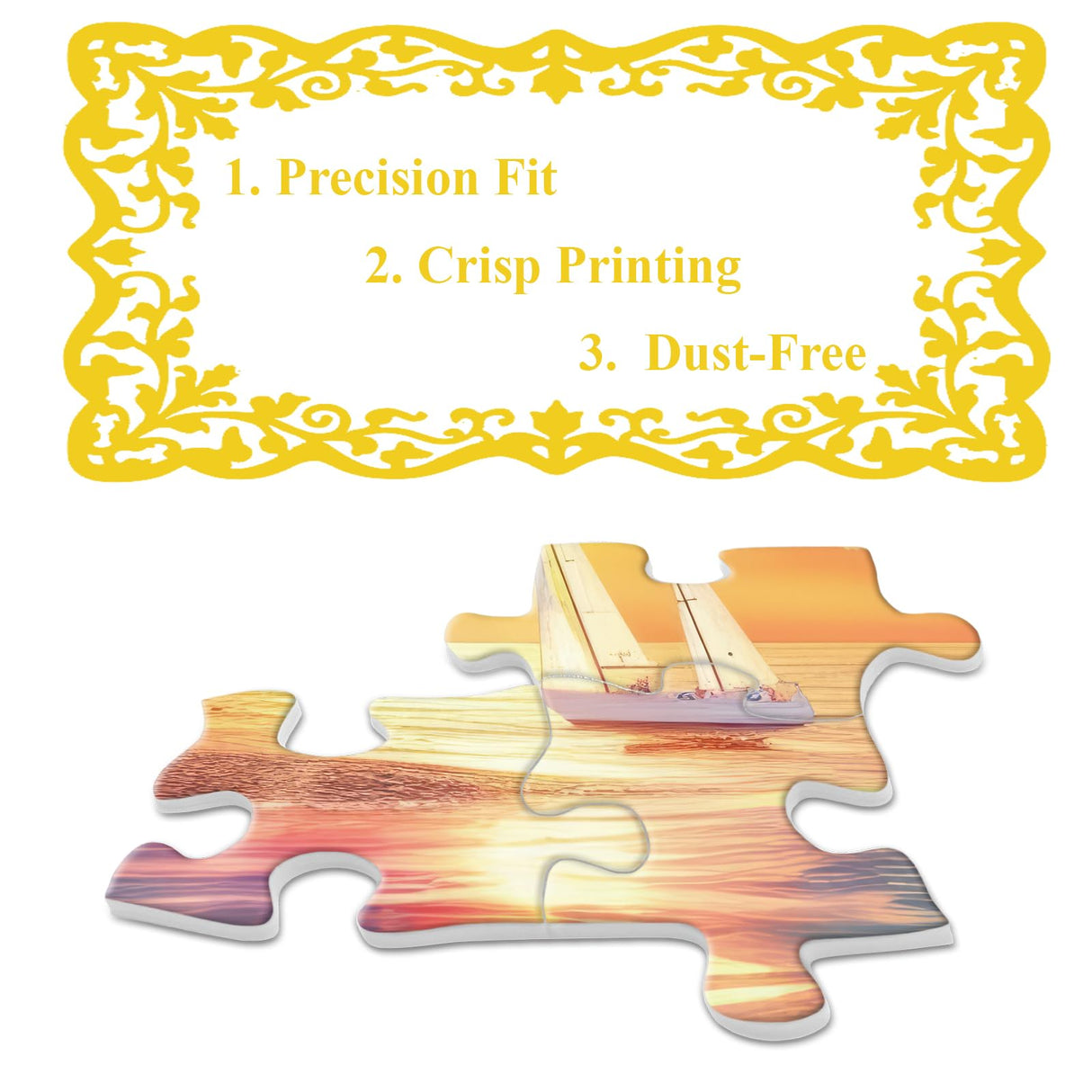 Beach Ocean Lighthouse Puzzle for Adults 1000 Pieces Nature, Summer Sunset Landscape Jigsaw Puzzle, Sailboat Scenery Puzzle BBOLDIN