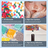 FHBUBPUP Butterfly Diamond Painting Kits for Adults, Flower Diamond Art Kits for Beginners - DIY Full Drill Round Diamond Dot Gem Art, Craft Gift Suitable for Home Wall Decoration 12×12Inch FHBUBPUP