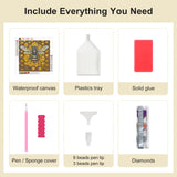 SJUTOUCI Diamond Painting Kits for Adults, Bee Diamond Art Kits for Beginners, 5D DIY Full Drill Gem Craft Art for Home Decor Gift 11.8x11.8 inch, Animal SJUTOUCI