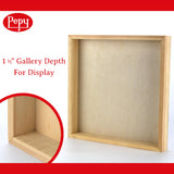 Pepy 12" x 16" Birch Wood Panels; Gallery Depth 1-1/2" Deep Cradle Artist Panel (Pack of 2) Pepy
