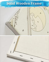 TOCARE Framed Paint by Numbers Kit for Adults Beginner, Tulip Paint by Number with Frame, Small Simple Oil Paint by Numbers Framed Canvas Flowers for Home Wall Decor (10x10 Inch, Without Easel) TOCARE