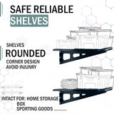 4-Pack 2x4ft Garage Wall Shelving, 4 Shelf Total 16 ft(L) Garage Shelving Wall Mounted, Heavy-Duty Storage Shelves, Perfect for Holding Storage Bins, Sporting Goods, Tools, and More Space-Saving ZoffyFabrizio