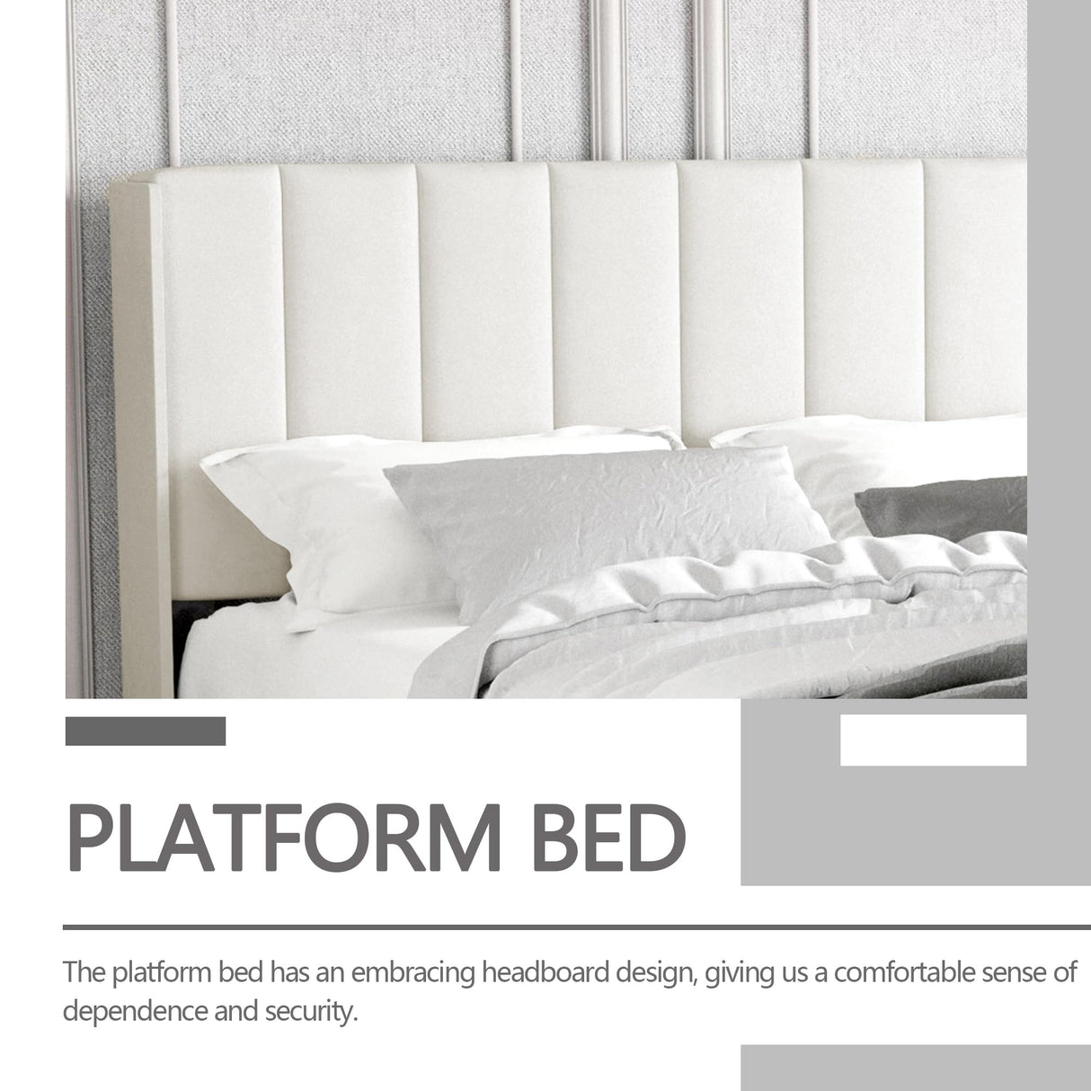 Zoophyter Upholstered Platform Bed Frame Full Size with Headboard,Strong Wooden Slats Support No Box Spring Needed Easy Assembly Beige Velvet Zoophyter