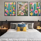 ACIOPPL Paint by Numbers for Adults Beginner Hummingbird DIY Acrylic Painting Kits Bird Oil Painting by Number Kit Bird Drawing Paintwork Acrylic Paint Canvas for Home Wall Decor Flower Hummingbird Generic