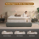 AN Adamant Noyau 12 Inch King Size Mattress in a Box, Memory Foam Hybrid Mattress for Motion Isolation, Pocket Spring and Soft Foam, Pressure Relief, Medium Firm Support AN Adamant Noyau