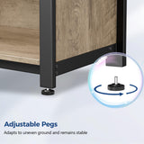 Tatub 40-50 Gallon Fish Tank Stand with Power Outlets, Metal Aquarium Stand with Accessories Storage, Heavy Duty Fish Tank Table Suitable for Turtle, Reptile Terrarium, 1000LBS Capacity Tatub