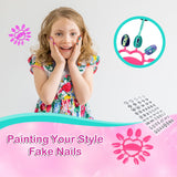 Kids Nail Polish Set for Girls - Nail Art Kit for kids Ages 7-12 - Girl Gifts - Non Toxic Nail Polish,Girls Stuff for Spa,Makeup,Manicure - Birthday Gifts for Girl Age 6 7 8 9 10-12 Years old Combaybe