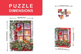 Springbok 500 Piece Jigsaw Puzzle for Adults - Together for Christmas Features a Pair of Cardinals on a Snowy Winter's Holiday Outdoor Scene Precision-Cut Puzzle Pieces Made in The USA Springbok