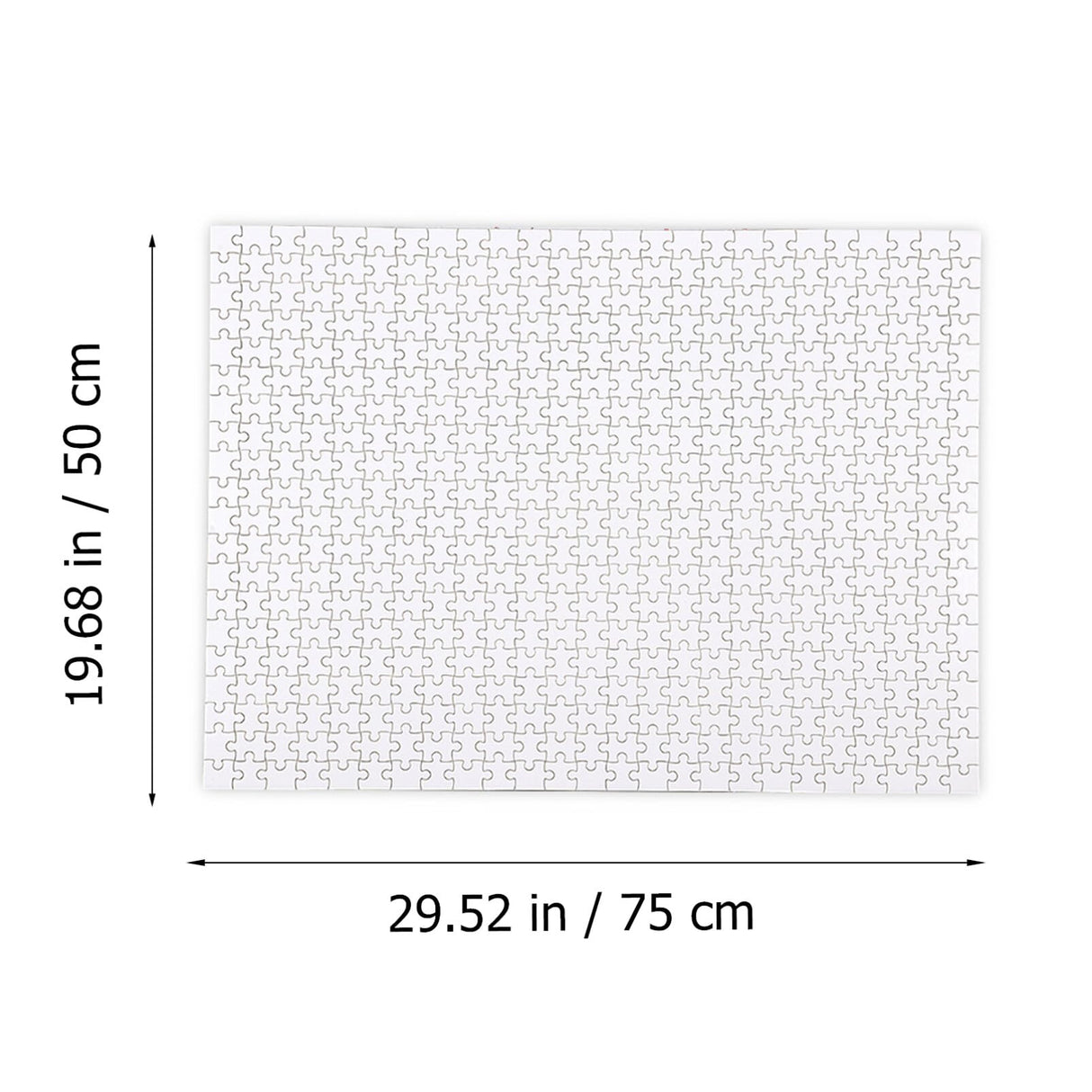 1000Pcs Wooden Blank Puzzle Sublimation Blanks Transfer Wood Puzzle Transfer Craft Puzzle Sublimation Blank Puzzle Freeform Blank Puzzle DIY Jigsaw Puzzles White Ordinary Customize Lurrose