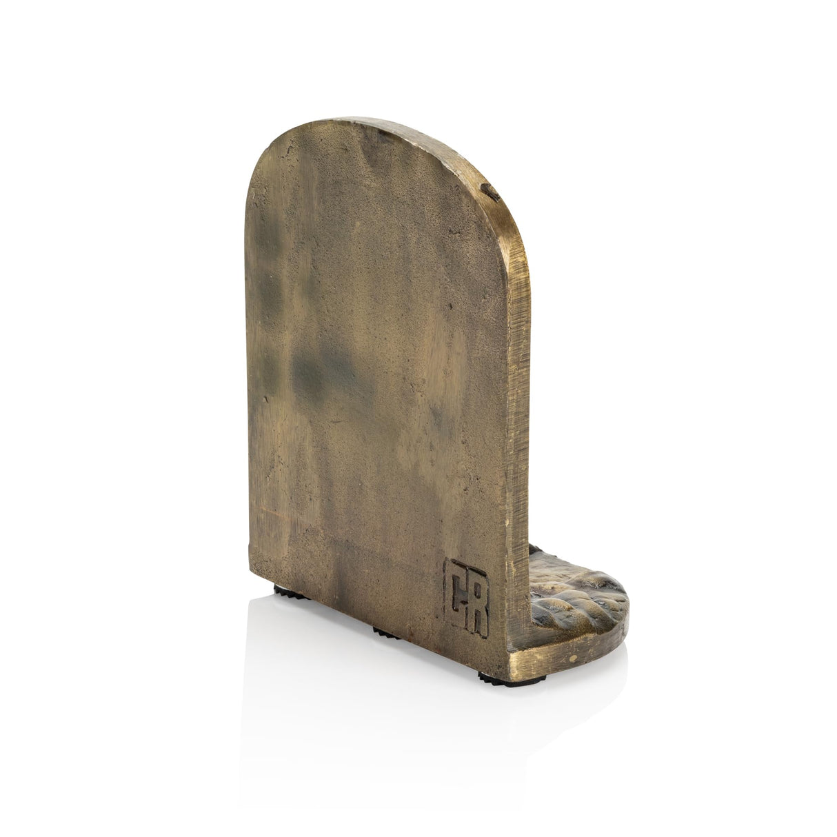 CRAFTSMAN ROAD Mountain Bookends Set, Antique Brass Book Ends, 2 Decorative Bookends for Shelves or Bookcase, Cast Iron Bookends, Stylish Brass Bookends, Non-Skid Anti-Slip Heavy Duty Bookends CRAFTSMAN ROAD