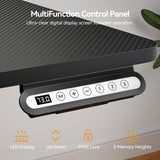 GTRACING 4 Legs Standing Desk with Dual Motor, 55 x 28 Inch Adjustable Height Desk with Power Outlets & LED Lights, Home Office Computer Workstation Sit Stand Up Desk with 3 Memory Preset GTRACING