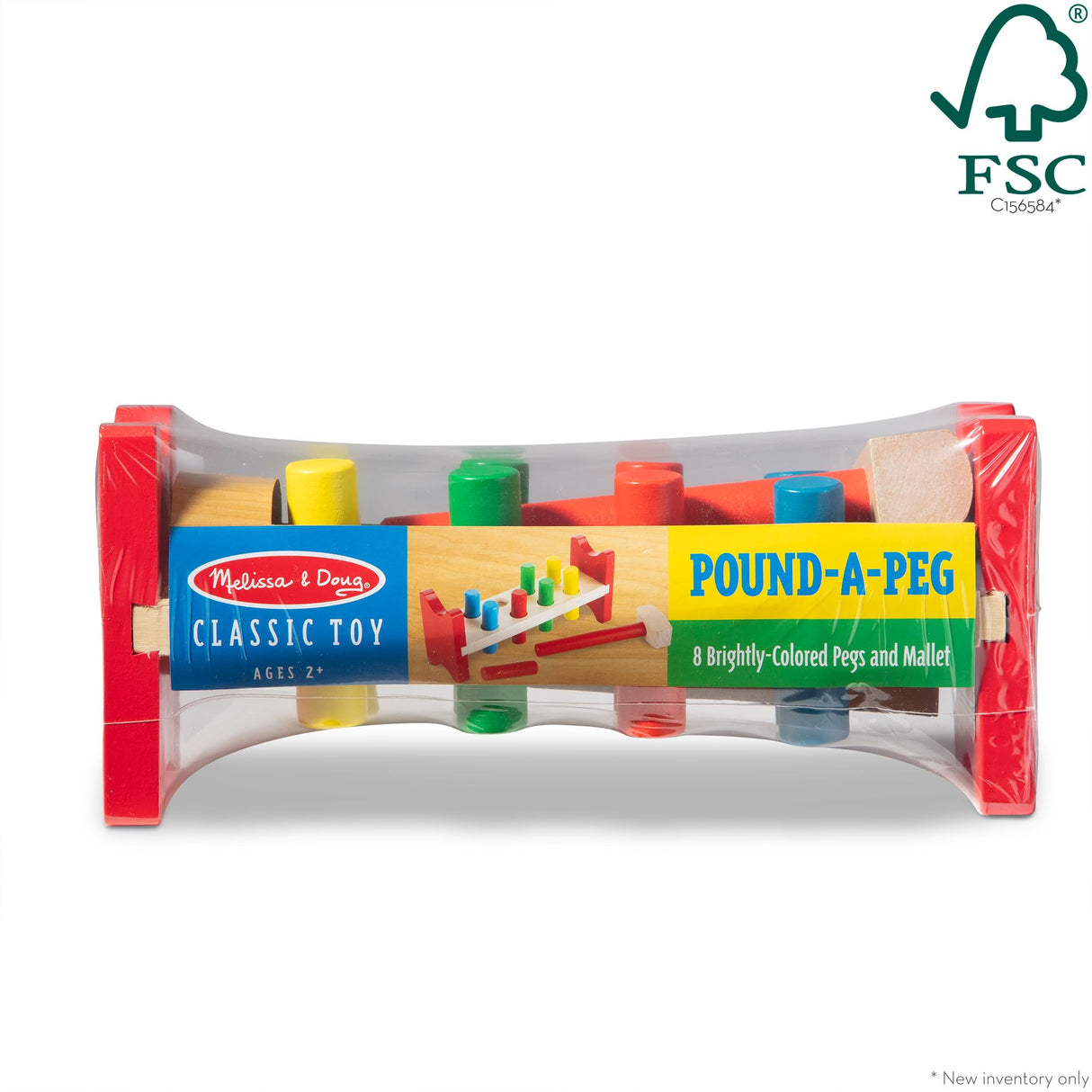 Melissa & Doug Deluxe Wooden Pound-A-Peg Toy With Hammer - FSC Certified Melissa & Doug