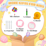 Inflatable White Bounce House for Kids,12x10x10ft Inflatable Bounce House with Ball Pit & Blower,Indoor/Outdoor PVC Jumping Bouncy Castle for Kids Birthday Party, Wedding, Backyard Yiersanwin