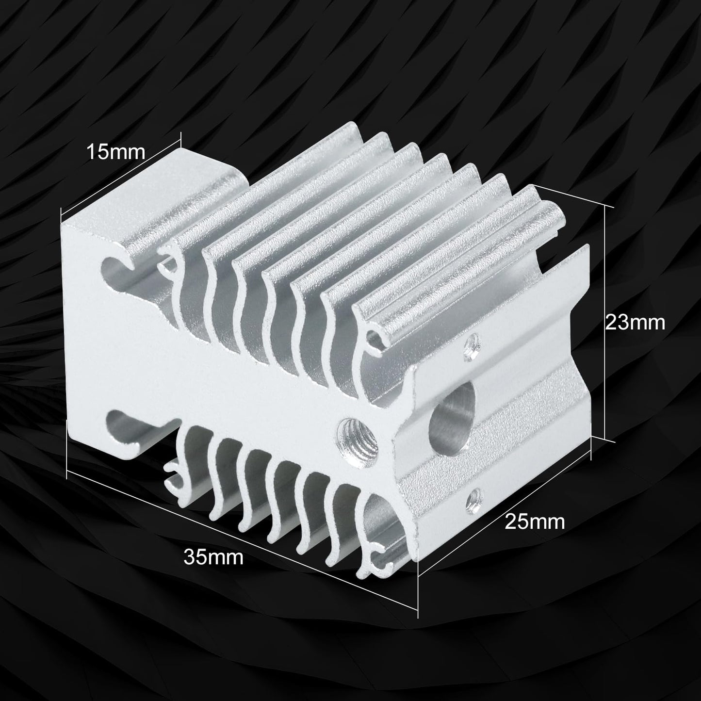 3D Printer xirbbo Heat Dissipation Block, Ender 3 V3 Silver Aluminum 3D Printer Heatsink Radiator, Hotend Replacement Parts 3D Printing Heatsink Accessory, for Ender 3 V3 KE and Ender 3 V3 SE - WoodArtSupply