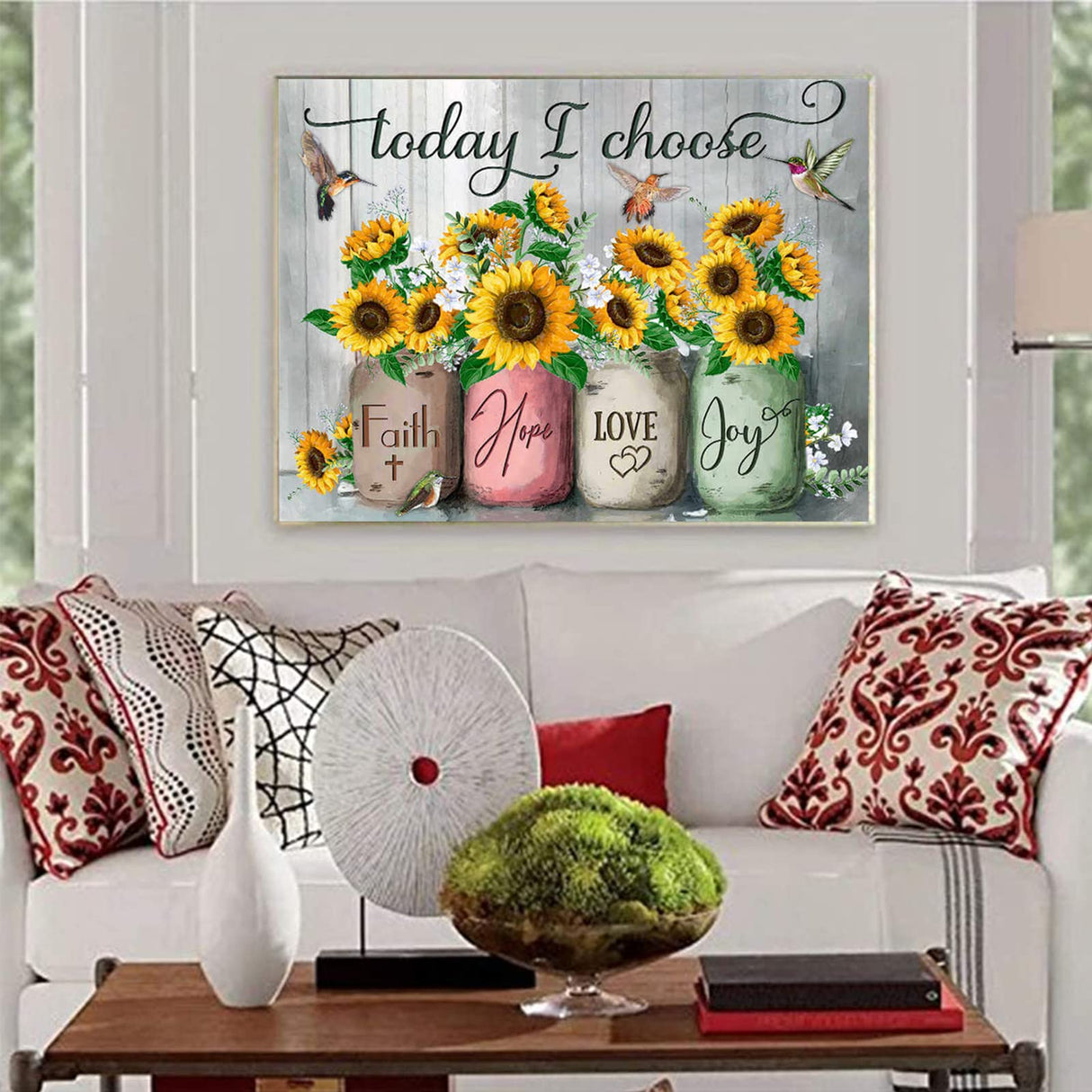 Hlison 5D Diamond Painting Kits for Adults, Diamond Art Kits for Kids Beginner, Sunflower DIY Rhinestone Diamond Painting for Gift, Home Wall Decor (12”W x 16”L) Hlison