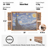 VEVOR 1000 Piece Puzzle Board with 6 Drawers and Cover, 29"x21.6" Rotating Wooden Jigsaw Puzzle Plateau, Portable Puzzle Accessories for Adults, Puzzle Organizer & Puzzle Storage System, Gift for Mom VEVOR