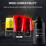 Aceaddity ABS-Like Pro Printer Resin - 405nm UV-Curing Standard Photopolymer Resin with Hardness and Toughness for LCD/DLP/SLA 3D Printers, High Precision & Non-Brittle (Ivory Grey, 1kg) Aceaddity