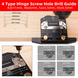 GOINGMAKE 2 in 1 Simple Concealed Hinge Jig with Smart Depth Stop 35mm Drill Bit and Cabinet Hinge Plate Template Drill Jig for Fast Cabinet Hinge and Hinge Plate Mounting,Cabinet Hardware Jig goingmake