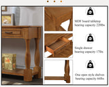 LKTART Solid Wood Console Table Sofa Table Entryway Table with 3 Drawers and 1 Bottom Shelf for Storage Entry Hallway Foyer Sofa (63" Brown) LKTART