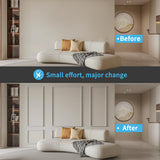 Art3d Pre-Cut Wall Molding Set of 6 pcs, Ready-to-Assemble Wainscoting Panels for Interior Wall Décor Living Room Bedroom Accent Wall - Installed with Glue, 3 Top 3 Bottom Art3d