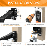 SOLEJAZZ Workbench Caster kit 660 LBS Heavy Duty Retractable Casters Workbench Wheels All Steel Construction Urethane, Bonus Install Template, 4 Casters SOLEJAZZ