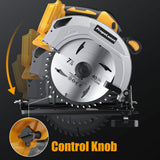 Circular Saw for Dewalt 20V MAX Battery, 7-1/4 Inch Power Wood Saws with Brushless Motor, 0-50 Degree Bevel Capability, Electric Saw for Wood Cutting Plastic(No Battery) PropeLannt